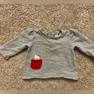 Gymboree girls long sleeve top with Yorkie